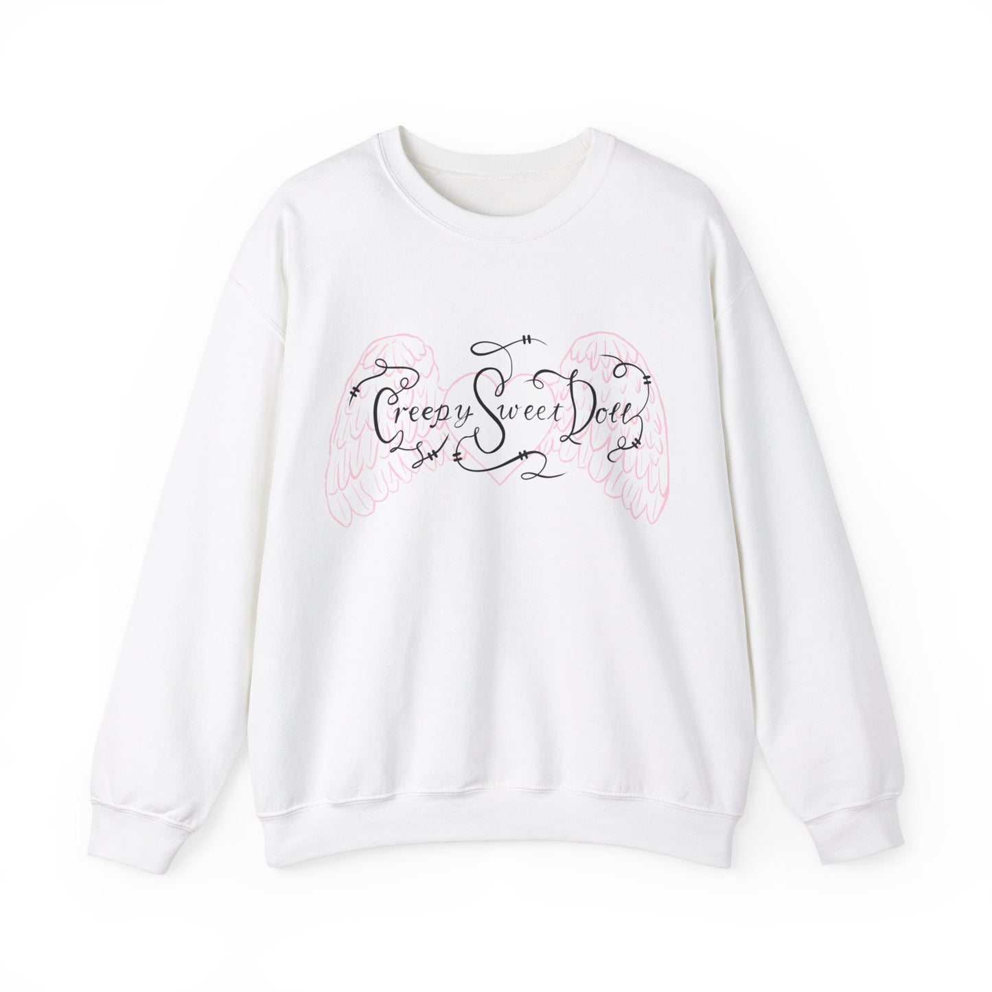 creepy sweet doll sweatshirt