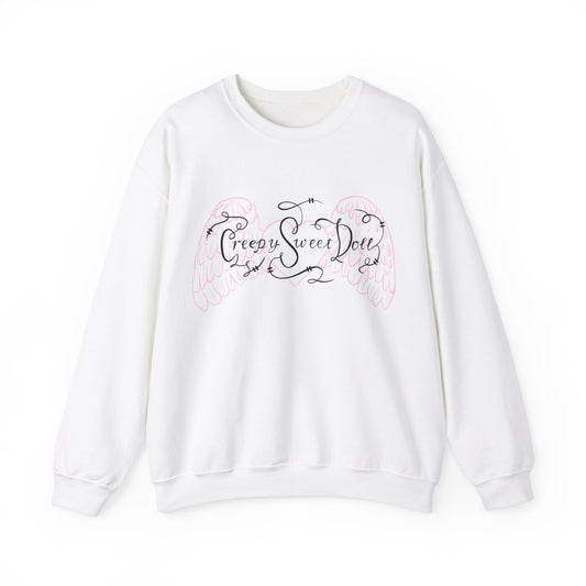 creepy sweet doll sweatshirt